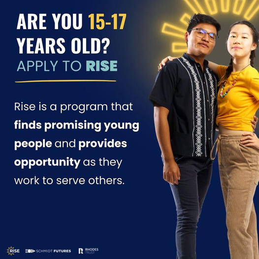 Registration for the Rise program is open!